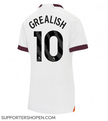 Manchester City Jack Grealish #10 Borta Matchtröja Dam 2023-24 Kortärmad